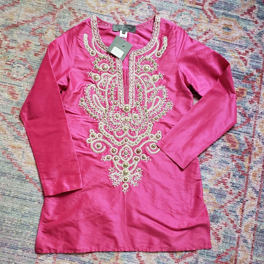 Beaded Silk Tunic - from Barney's NY